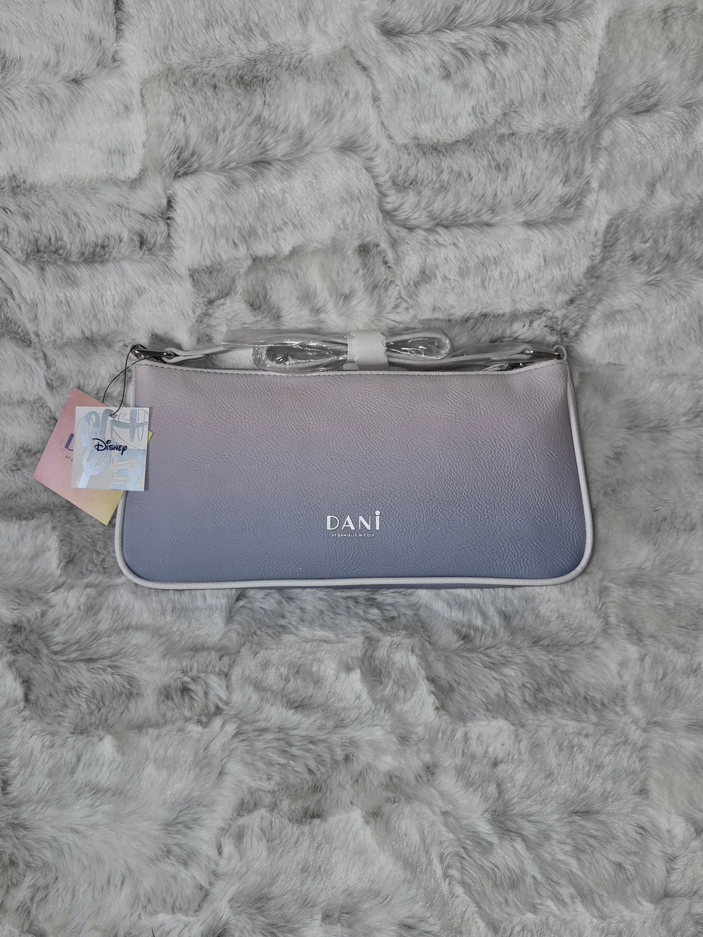 Disney Pastel Ombre Ariel Zip Clutch - Pink Lavender